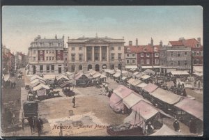 Nottinghamshire Postcard - Newark Market Place    RS13302