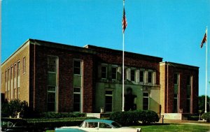 US Post Office Panama City FL Florida Gulf Mexico Old Car Postcard Curteich VTG  