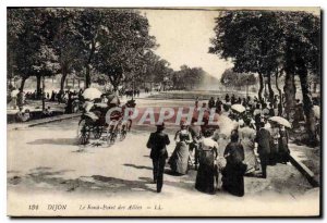 Old Postcard Dijon Rond Point des Allees