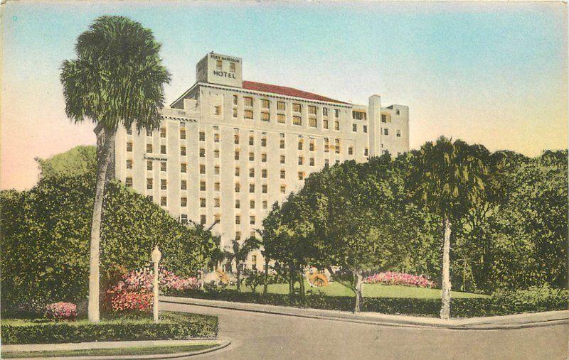 Albertype C-1920s Clearwater Florida Fort Harrison Hotel hand colored 571