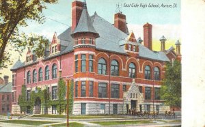 AURORA, Illinois IL    EAST SIDE HIGH SCHOOL    ca1900's UDB Vintage Postcard