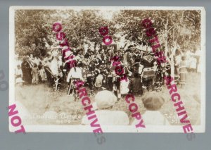 Walker MINNESOTA RPPC 1939 CHIPPEWA INDIANS Ojibway Indian DANCE Ojibwa NICE!