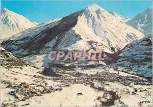 Postcard Modern Alt Luz Saint Sauveur 700 meters Vue Generale and Montaigut P...