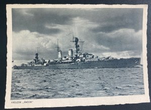 Mint Germany Real Picture Postcard RPPC German Navy Battleship Emden