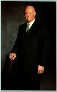 Dwight D Eisenhower President of  United States UNP Chrome Postcard G11