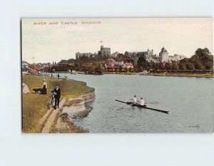 Postcard River And Castle, Windsor, England