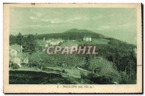 Old Postcard Trois Epis