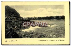 Old Postcard Dinard Promenade and Rocks Reel