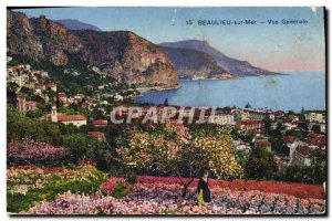 Old Postcard Beaulieu Sea Vue Generale