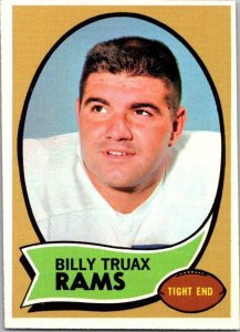 1970 Topps Football Card Billy Truax Los Angeles Rams sk21535