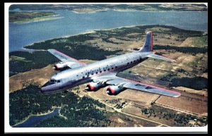 1950s Aircraft American Airlines Route of the Flagships Advertising Postcard