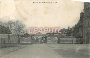 Old Postcard Caen Hotel Dieu
