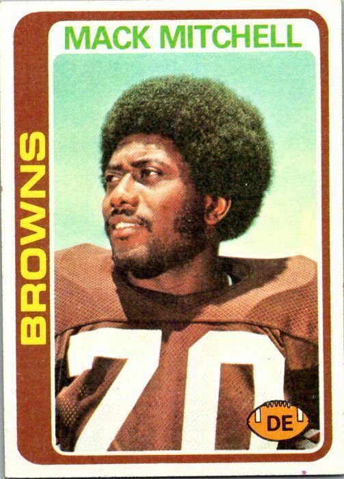 1978 Topps Football Card Mark Mitchell Cleveland Browns sk7109