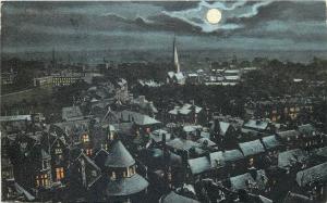 Cambridge 1908 moonlight panorama 