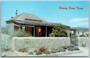 Langtry Texas 1950s Postcard Judge Roy Bean Museum Law Wedt Of The Pecos