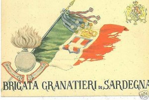 00439 - Illustrated Vintage POSTCARD - REGIMENTAL: GRENATIERS SARDINIA-