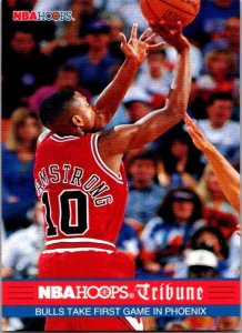 1993 NBA Basketball Card Playoffs B J Armstrong Chicago Bulls sk20212