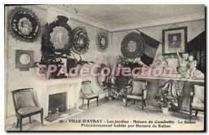 Postcard Old Ville D'Avray Jardies The House Of The Gambetta Honor Salon de B...