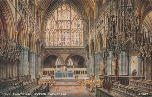 EXETER CATHEDRAL, THE SANCTUARY, Devon - Vintage POSTCARD