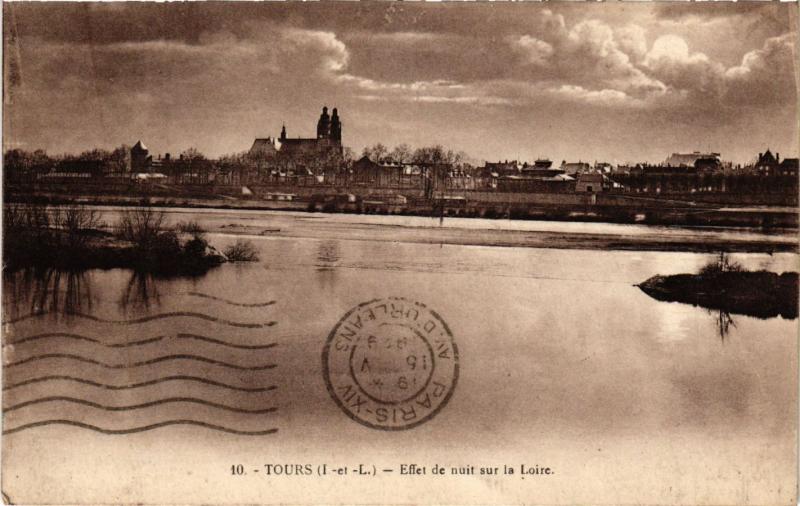 CPA TOURS - Effet de nuit sur la Loire (298585)