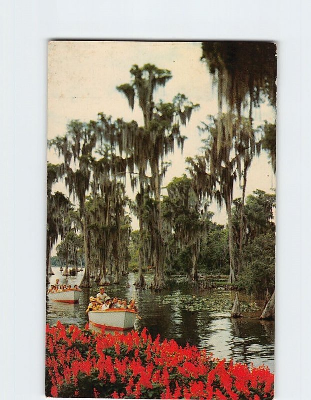 Postcard Sightseeing Boats at Florida's Cypress Gardens, Florida