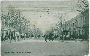 Vintage postcard - MESSINA City: VIALE SAN MARTINO 1926-