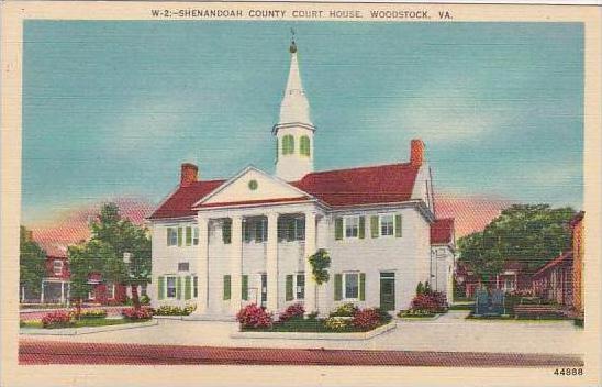Virginia Woodstock Shenandoah County Court House