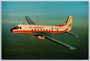 Airplane Postcard Air Madagascar Airlines Hawker Siddeley HS 748-2B 5R-MJA DW8