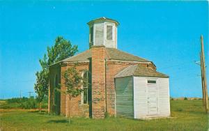 SPARTA ILLINOIS CHARTER OAK SCHOOL BUILT IN 1872 POSTCARD c1960s