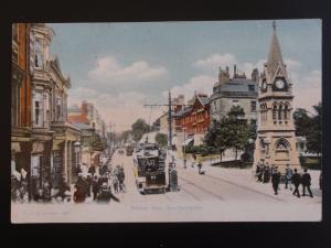 Hampshire SOUTHAMPTON Above Bar Showing TRAMS & CLOCK TOWER c1909 Old Postcard
