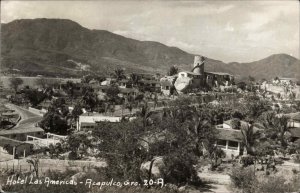 Acapulco Mexico Hotel Las Americas Real Photo RPPC Vintage Postcard