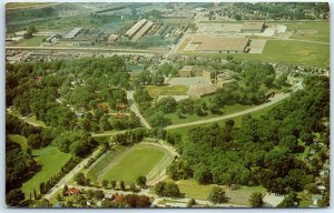 Postcard - United Township High School and Saule Bowl - East Moline, Illinois 