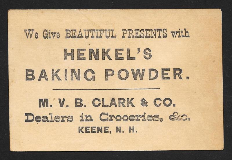 VICTORIAN TRADE CARDS (2) Henkel's Baking Powder Kids