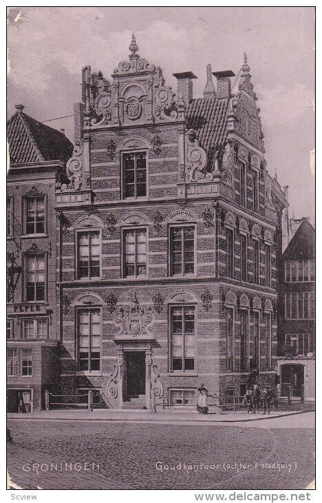 GRONINGEN, Netherlands; Goudkanroor (achter'l stadhuis) PU-1914