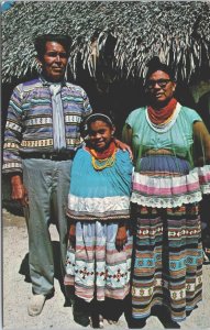 USA Indian Native American Jimmy Tiger Indian Village Chrome Postcard 09.25