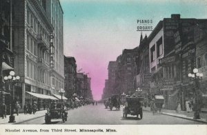MINNEAPOLIS , Minnesota , 1900-10s ; Nicollet Avenue ; from third Street