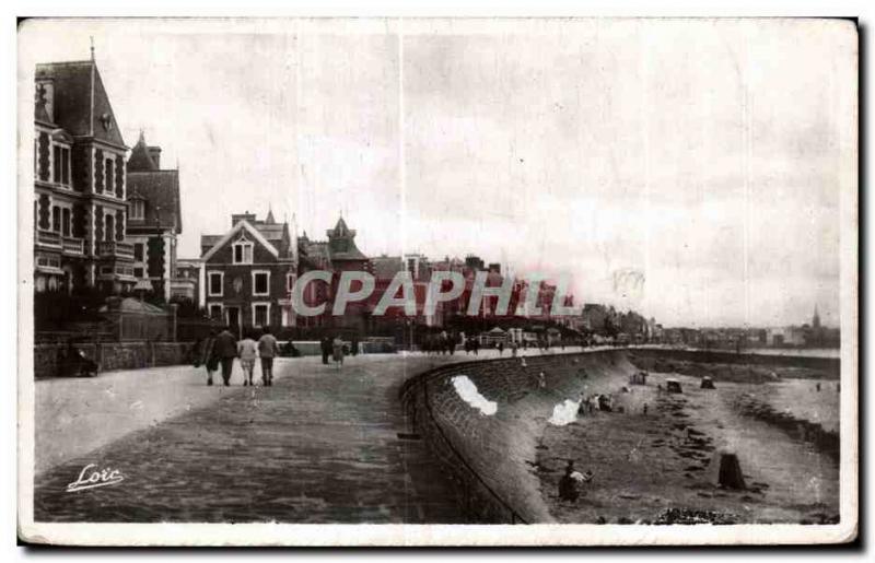 Old Postcard Parame Cote d'Emeraude La Digue Far Saint Malo