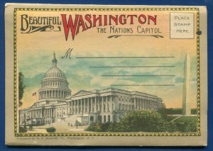 Washington DC The Nations Capitol Postcard Folder