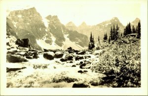 RPPC Moraine Lake Screen News Limited Montreal Canada Real Photo Postcard