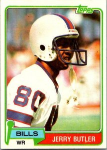 1981 Topps Football Card Jery Butler Buffalo Bills s60065