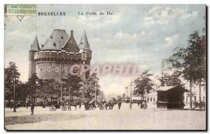 Old Postcard Brussels Porte de Hal