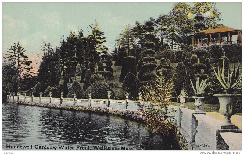 Hunnewell Gardens, Water Front, Wellesley, Massachusetts, 1900-1910s