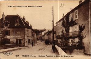 CPA ARBOIS Maison pasteur et Rue de COURCELLES (446815)