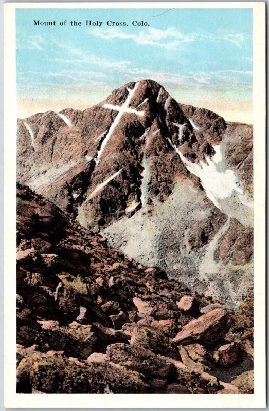 Mount Of The Holy Cross Colorado CO Western Slope Continental Drive Postcard