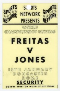 Acelino Freitas Mexican Boxer vs Barry Jones Wales 1997 Boxing Press Pass