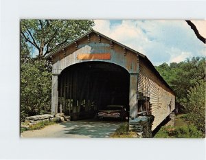 Postcard Dunlapsville Covered Bridge, Dunlapsville, Indiana 
