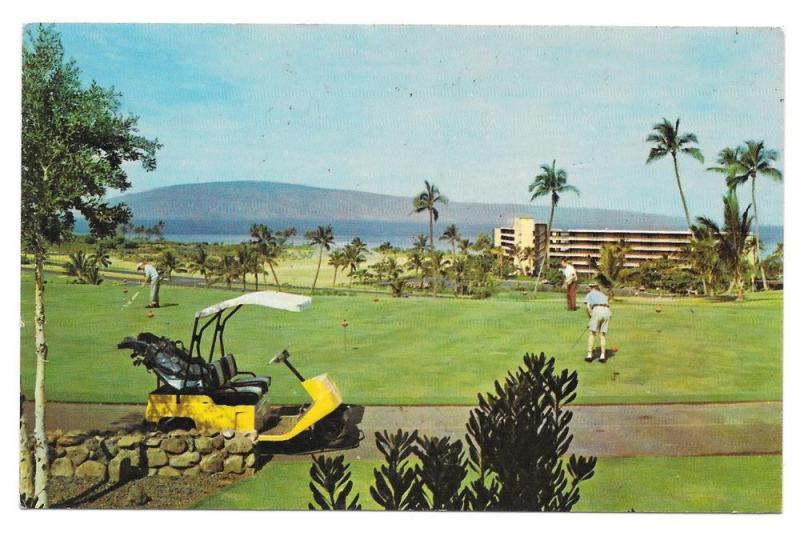 Hawaii Kaanapali Beach Hotel Golf Course Maui Vtg Postcard