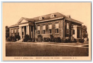 c1910 Wilbur F Steel Hall Bennett College For Women Greensboro NC Postcard