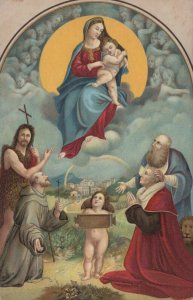 Art Postcard - Religion / Religious - Madonna Di Foligno - Raffaello RS22670