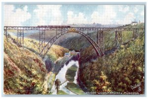 c1910 Kaiser Wilhelm Bridge Müngsten Solingen Germany Oilette Tuck Art Postcard